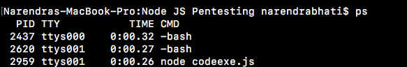 Pentesting Node.js Application : Nodejs Application Security