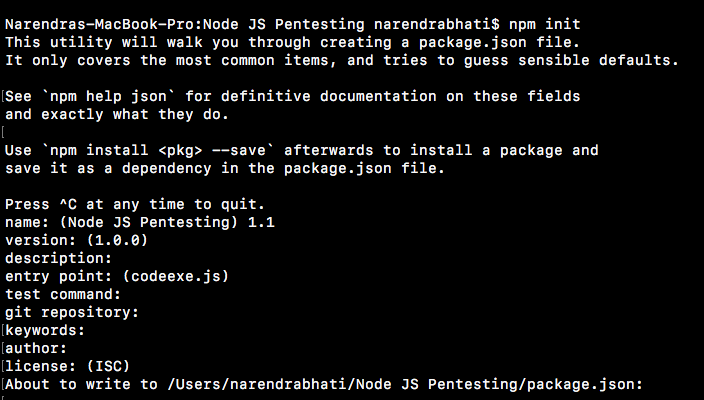 Pentesting Node.js Application : Nodejs Application Security